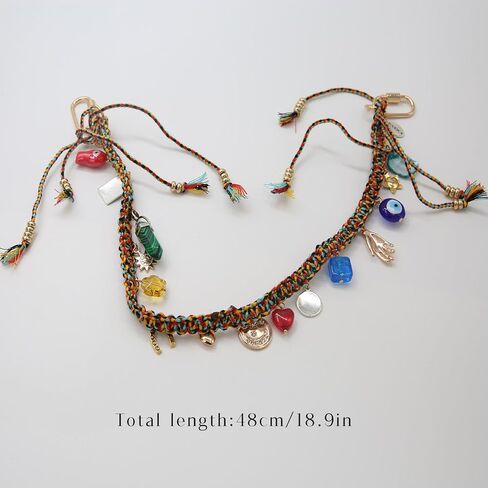 حقيبة سلسلة مفاتيح مضفرة من الحبال المطرزة الأنيقة تمثل حقائب اليد والمحافظ والإكسسوارات الزجاجية للنساء - هدية للذكرى السنوية وأعياد الميلاد والمناسبات الخاصة. in Kuwait