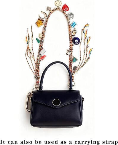 حقيبة سلسلة مفاتيح مضفرة من الحبال المطرزة الأنيقة تمثل حقائب اليد والمحافظ والإكسسوارات الزجاجية للنساء - هدية للذكرى السنوية وأعياد الميلاد والمناسبات الخاصة. in Kuwait