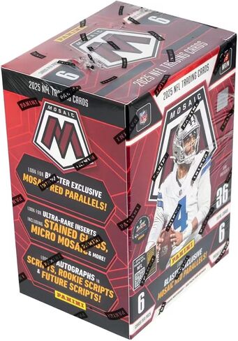 Panini 2025 Mosaic Football 6-Pack Hobby Blaster Box (1 Green Mosaic Per Blaster Box) in Saudi Arabia