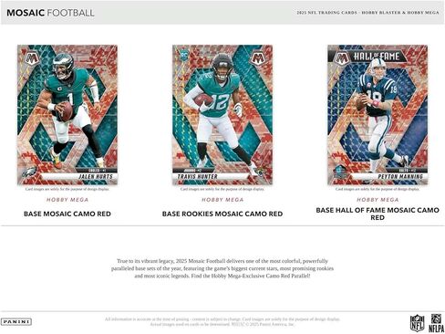 Panini 2025 Mosaic Football 6-Pack Hobby Blaster Box (1 Green Mosaic Per Blaster Box) in Saudi Arabia