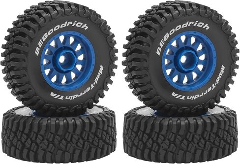 1/16 RC Car Tires and Wheels, daitoku 12mm Hex RC Truck Tires for 1/14 1/16 ARRMA Mojave GROM 223S 4x4 RTR MJX 14211 JJRC Q130c HBX 3100 - (Blue) in Saudi Arabia