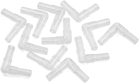 uxcell 12pcs L Shape Airline Tubing Connector Aquarium Fish Tank Air Pump Accessories in Saudi Arabia