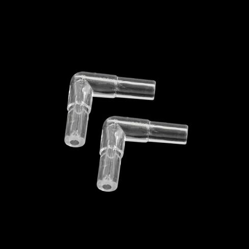 uxcell 12pcs L Shape Airline Tubing Connector Aquarium Fish Tank Air Pump Accessories in Saudi Arabia
