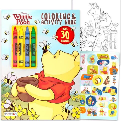 Winnie The Pooh Ultimate Coloring and Activity Book Set - Bundle for Kids with Activity Pages, Coloring, Stickers, More | Jumbo Winnie The Pooh Books for Boys, Girls 4-8, 3-5, 8-12 in Saudi Arabia