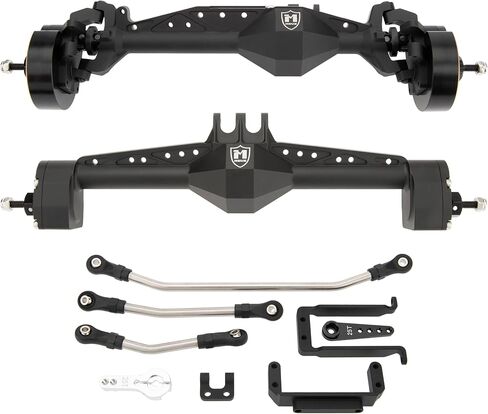 MEUS RACING Cheat Code Capra 1.9 ISO Axles Kit for Axial Capra 1.9 4X4 and DIY SCX10 SCX10 II Upgrades Parts (Front & Rear-Black) in Saudi Arabia
