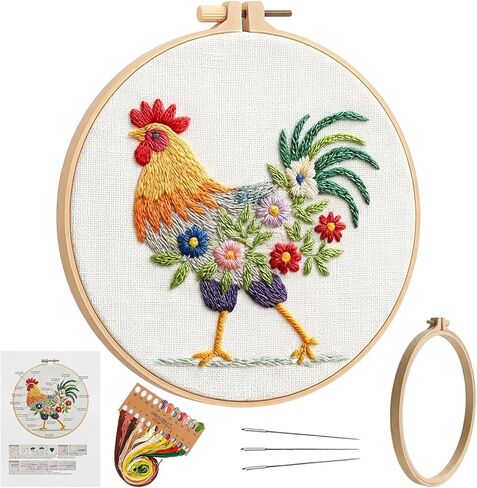 مجموعات التطريز للمبتدئين من ZCXETP، مجموعات التطريز للمبتدئين، مجموعة التطريز للمبتدئين، مجموعة الغرز المتقاطعة مناسبة لتعلم تقنيات التطريز الأساسية in Kuwait