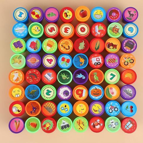 10 Pack Animal Stamp Set - Colorful Plastic Stamps for Scrapbooking & Card Making in Saudi Arabia