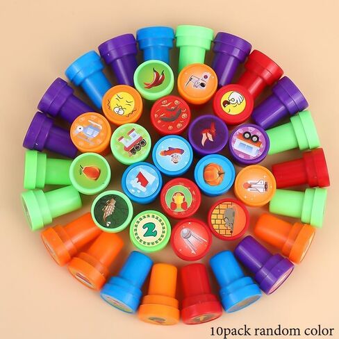10 Pack Animal Stamp Set - Colorful Plastic Stamps for Scrapbooking & Card Making in Saudi Arabia