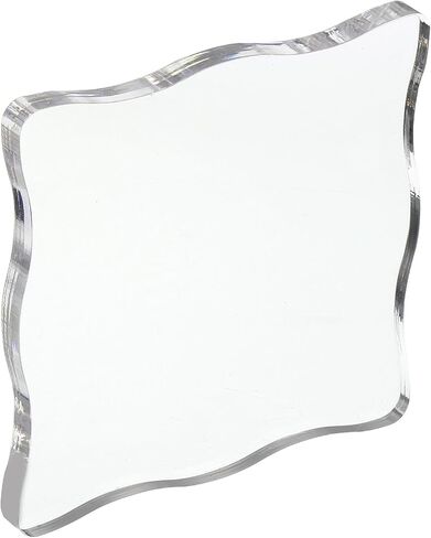 4" x 4" Acrylic Stamp Block, Clear Stamping Block Decorative Mounting Blocks Head Shape for Scrapbooking DIY Crafts Card Making in Saudi Arabia