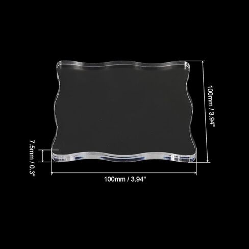 4" x 4" Acrylic Stamp Block, Clear Stamping Block Decorative Mounting Blocks Head Shape for Scrapbooking DIY Crafts Card Making in Saudi Arabia