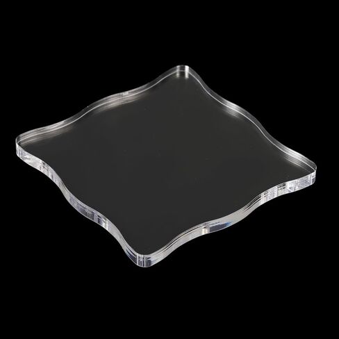 4" x 4" Acrylic Stamp Block, Clear Stamping Block Decorative Mounting Blocks Head Shape for Scrapbooking DIY Crafts Card Making in Saudi Arabia