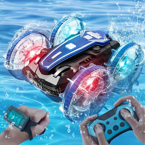 Amphibious Remote Control Car,Water Beach Pool Toy,2.5GHz 4WD 360° Rotation,Waterproof Gesture RC Stunt Car in Saudi Arabia