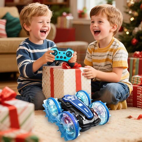 Amphibious Remote Control Car,Water Beach Pool Toy,2.5GHz 4WD 360° Rotation,Waterproof Gesture RC Stunt Car in Saudi Arabia