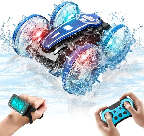 Amphibious Remote Control Car,Water Beach Pool Toy,2.5GHz 4WD 360° Rotation,Waterproof Gesture RC Stunt Car in Saudi Arabia