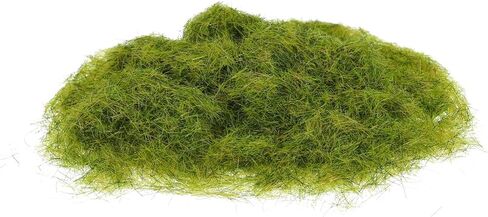 Static Grass, Nylon Artificial Grass Powder 5mm 2 x 30g Artificial Grass Fake Grass Tuft Model for Train Landscape Railway Sand Ground,Winter Green, Pack of 2 in Saudi Arabia