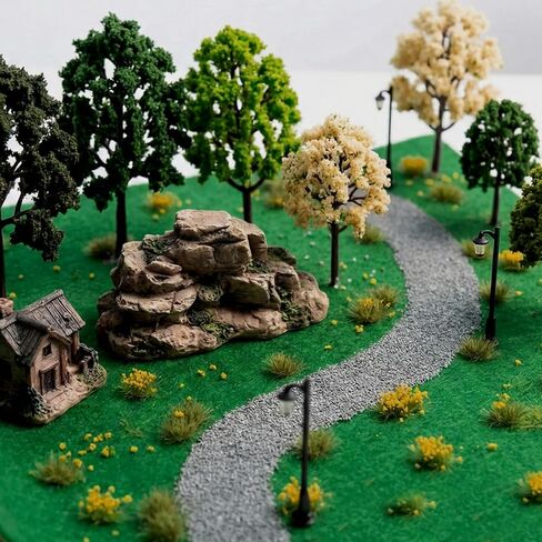 jiebor Fake Artificial Grass Mat Model for Miniature Turf Mat Train Railroad Scenery DIY Crafts Supplies Decor 16 x 39 Inch in Saudi Arabia