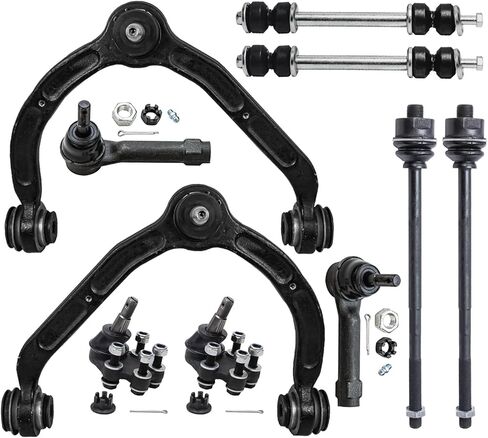 Detroit Axle - 2WD Front End Suspension Kit for 1999-2000 Chevrolet Silverado GMC Sierra 2500 2 Upper Control Arms w/Ball Joints 2 Lower Ball Joints 2 Sway Bars 4 Inner & Outer Tie Rods Replacement in Saudi Arabia