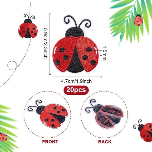PH PandaHall 20pcs Lady Patches Iron On/Sewing Patches, Embroidery Sew on Cloth Patches Appliques Repair Patches for Backpacks Clothing Coat Cosplay School Bags Decoration, 2.3x1.8 in Kuwait