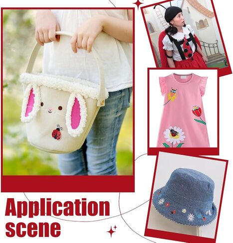 PH PandaHall 20pcs Lady Patches Iron On/Sewing Patches, Embroidery Sew on Cloth Patches Appliques Repair Patches for Backpacks Clothing Coat Cosplay School Bags Decoration, 2.3x1.8 in Kuwait