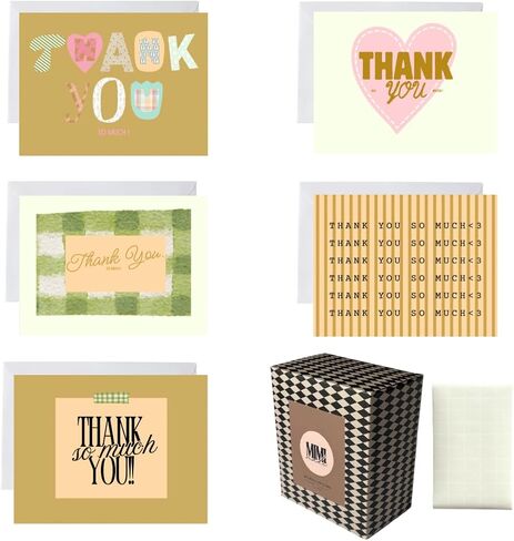 Premium Boxed Multi-Occasion Cards with Envelopes || 50 Count || 5 Modern Designer Prints || Stationery Set for Birthday, Thank You, Congrats, Get Well Soon, Love Notes || USA in Saudi Arabia