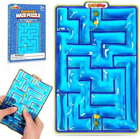 Squishy Autism Sensory Toys for Kids - Fidget Toys Sensory Tube Filled with Goo, Squishy Sensory Toys for Autistic Children, Calming Down Toys for Kids Anxiety, Christmas Goodie Bag Stuffers in Saudi Arabia