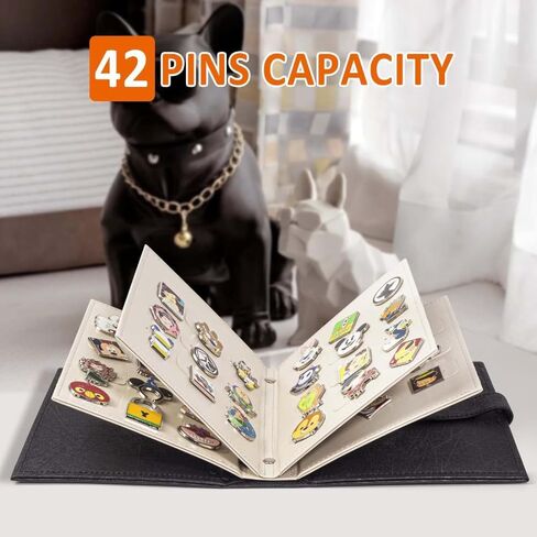 كتاب تداول ألبوم سعة 42 دبابيس من المينا المحمول لعرض وتجارة حامل دبابيس من جلد البولي يوريثان مناسب لظهر مطاطي (وردي) in Saudi Arabia