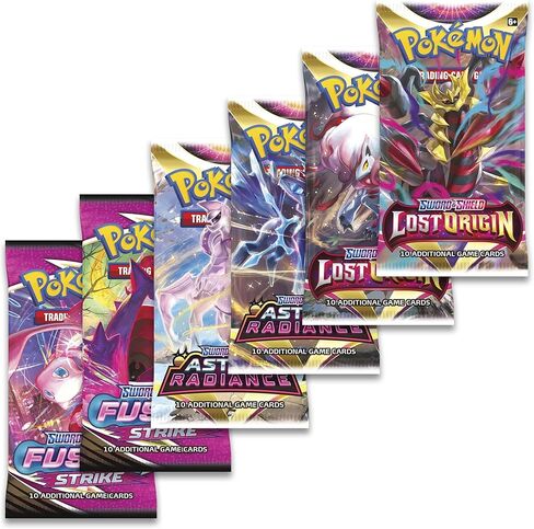 Pokémon TCG: مجموعة Origin Forme Dialga VSTAR Premium (بطاقتان ترويجيتان من رقائق معدنية محفورة، وبطاقة رقائق معدنية كبيرة الحجم و5 عبوات معززة) in Kuwait