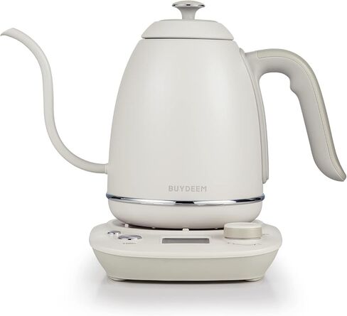 BUYDEEM K821 Electric Gooseneck Kettle with Variable Temperature Control, Pour Over Coffee Tea Kettle, Durable 18/8 Stainless Steel, Auto Keep Warm & Built in Brewing Timer, 0.8L in Saudi Arabia