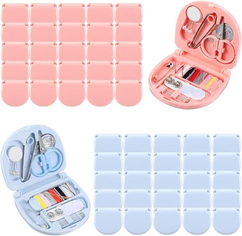 JIEYAO 50 Pcs Mini Travel Sewing Kits, Portable Small Emergency Sewing Repair Supplies with Needles Thread Scissor Buttons for Clothes Repair Home Travel Essentials in Saudi Arabia