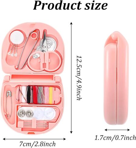 JIEYAO 50 Pcs Mini Travel Sewing Kits, Portable Small Emergency Sewing Repair Supplies with Needles Thread Scissor Buttons for Clothes Repair Home Travel Essentials in Saudi Arabia