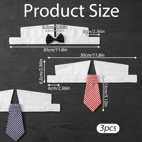 3 Pcs Dog Cat Bow Tie Pet Tuxedo Collar Wedding Formal Costume Adjustable for Dog Cat Puppy Birthday Necktie Collars in Saudi Arabia