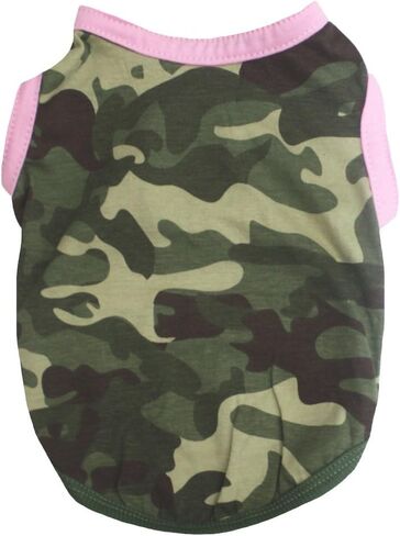 Petitebella Plain Camouflage Puppy Dog Shirt (Camouflage, Medium) in Saudi Arabia