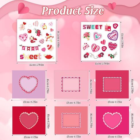 SULOLI Valentine's Day Picture Frame Craft Kits, 24 Pack Valentine DIY Photo Frame Crafts Art Kit for Valentine's Day Classroom Activities Home Decoration in Saudi Arabia