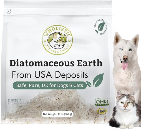 Wholistic Pet Organics DE للكلاب درجة الغذاء العضوي للكلاب - 13 أونصة - سيليكا المياه العذبة الآمنة وغير الكيميائية تعمل على تحسين الصحة العامة in Kuwait
