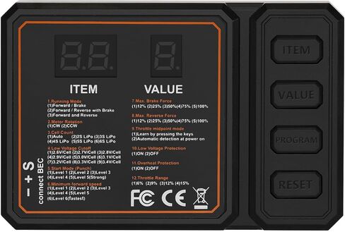 Hobby Fans ESC Programming Card RC Car Electronic Speed Controller Programmer for Hobby Fans 35A 60A 80A Sensorless Brushless ESC in Kuwait