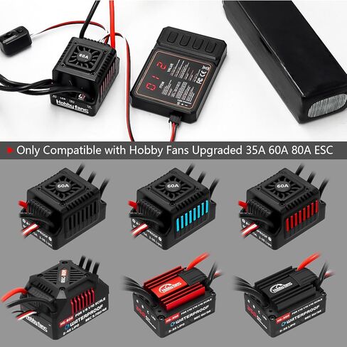 Hobby Fans ESC Programming Card RC Car Electronic Speed Controller Programmer for Hobby Fans 35A 60A 80A Sensorless Brushless ESC in Kuwait