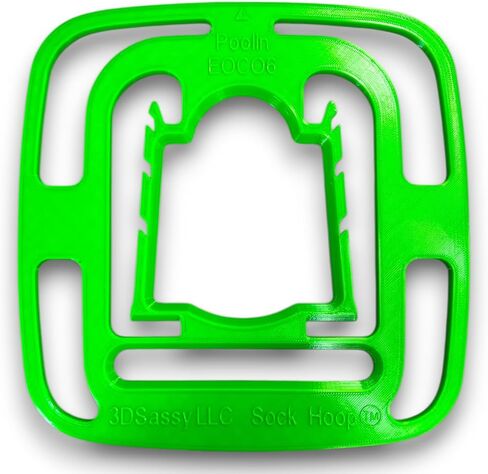 Sock Hoop™ Custom Embroidery Hoop Aid Insert for Poolin EOC06 - Adult - Green in Saudi Arabia