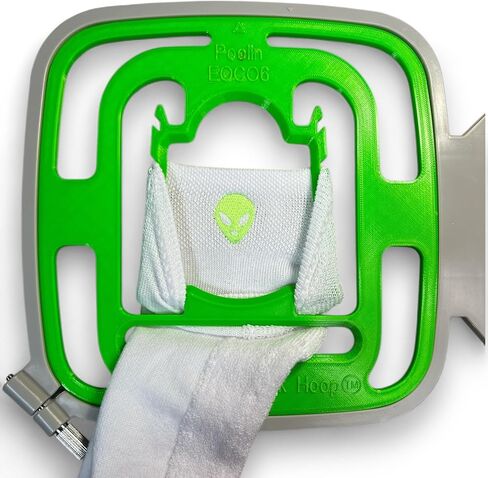 Sock Hoop™ Custom Embroidery Hoop Aid Insert for Poolin EOC06 - Adult - Green in Saudi Arabia