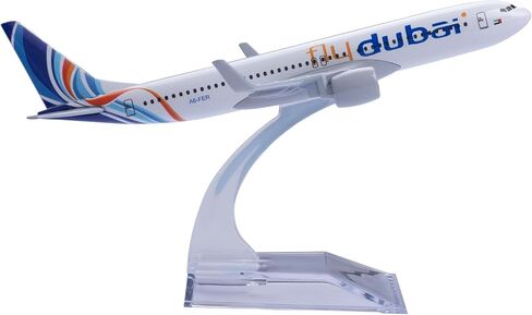 Model Plane 1:400 Scale Model Dubai B737 Model Airplane Diecast Airplanes Alloy Plane Model for Gift in Saudi Arabia