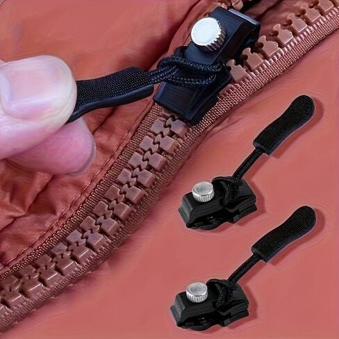 12PCS Zipper Repair Slider Detachable No Tool Design Screw Lock Replacement for Bags Jackets Clothes Shoes Boots Home Use, 12PcsSML in Saudi Arabia