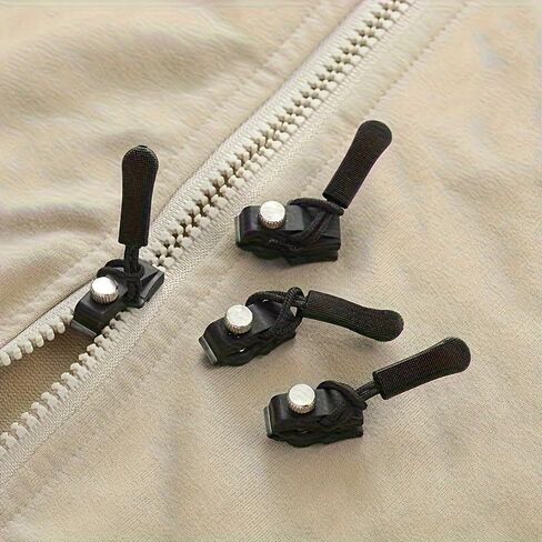 12PCS Zipper Repair Slider Detachable No Tool Design Screw Lock Replacement for Bags Jackets Clothes Shoes Boots Home Use, 12PcsSML in Saudi Arabia