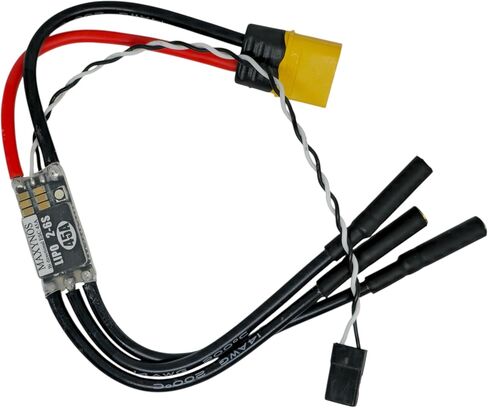 جهاز التحكم في السرعة الكهربائية ثنائي الاتجاه 45 أمبير، 2-6S Lipo ESC مع موصل XT60، 7.4-22.2 فولت، لمركبات RC والروبوتات والدفاعات تحت الماء in Kuwait