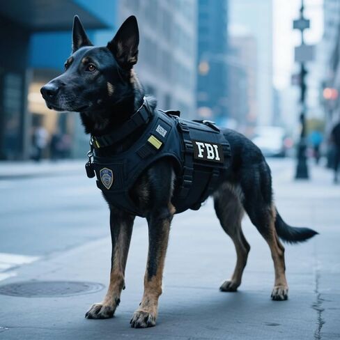 نظام خطاف وحلقة رقعة من مكتب التحقيقات الفيدرالي، رقعة تكتيكية من مكتب التحقيقات الفيدرالي للسترة والسترة والزي العسكري وحقائب الظهر (عبوة من قطعتين) in Kuwait