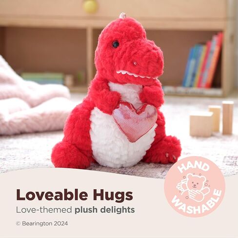 Bearington T-Riffic The Love Dinosaur Plush Stuffed Animal 12 in, Ideal Plushies Gift for Kids & Girlfriends in Saudi Arabia