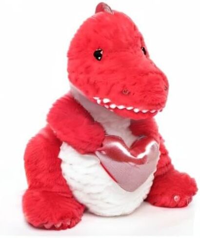 Bearington T-Riffic The Love Dinosaur Plush Stuffed Animal 12 in, Ideal Plushies Gift for Kids & Girlfriends in Saudi Arabia