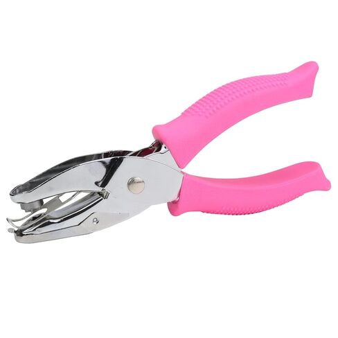 Hole Puncher for Crafts,1/4 Inch Diameter of Flower Shape Hole Handheld Single Paper Hole Punch with Pink Soft Grip Handle for Binder, Scrapbooking, Cards, Paper Crafts (Flower Hole) in Kuwait