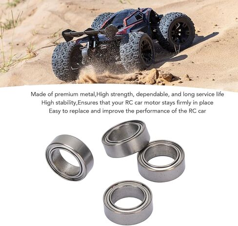 Drfeify 4Pcs RC Car Ball Bearings, 6046 Metal Double Rubber Sealed Bearing Kit for SCY 16101 16102 16103 16201 Upgrade Parts in Saudi Arabia