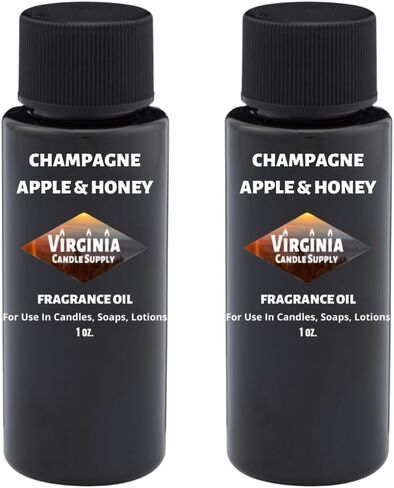زيت عطر الشمبانيا والتفاح والعسل (إصدارنا من اسم العلامة التجارية) (زجاجة 2 أونصة) لصنع الشموع، وصناعة الصابون، وصناعة التارت، ومعطرات الغرف، والمستحضرات، ومعطرات السيارات، والسلايم، وقنابل الاستحمام، والتدفئة... in Kuwait