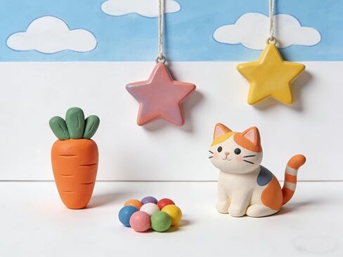 طقم الطين الجاف بالهواء الفاخر من زيهيك، 2.2 رطل من طين الفخار الأبيض الطبيعي مع 25 قطعة من أدوات نحت الطين، طين تشكيل لعجلة الفخار والمشروعات اليدوية، مثالي لجميع مستويات المهارة (الأبيض والأدوات) in Kuwait