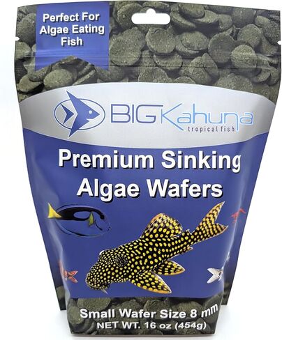 Small 8mm Algae Wafer - Algae Wafers for Bottom Feeders - The Best Pleco Wafers & Pleco Food Available - Algae Wafers for Snails (8 oz) in Saudi Arabia